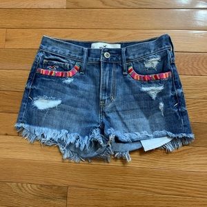 Hollister Embroidered Shorts